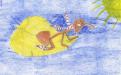 Иллюстрация  Ефремовой Яны (Первая детская библиотека) к рассказу В.Бианки "Как муравьишка домой спешил"